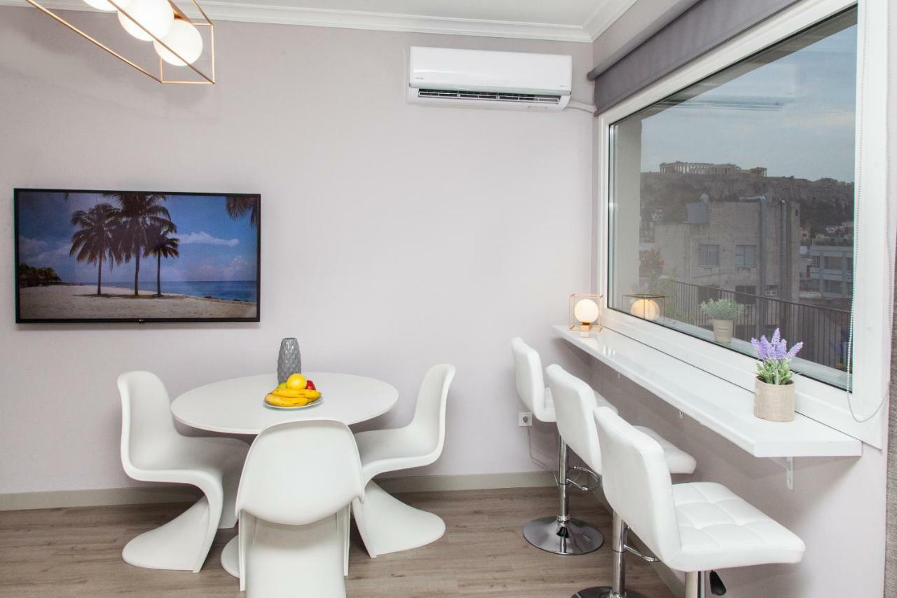 Ferienwohnung Cozy Penthouse With Stunning View To Acropolis! Athen Exterior foto